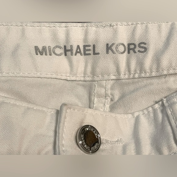 “MICHAEL KORS” LADIES WHITE BUTTON & ZIP-UP PANTS, SIZE 4 - Picture 5 of 5